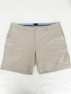 Peter Millar Crown Crafted Performance Golf Shorts Men’s 42 Khaki Stone